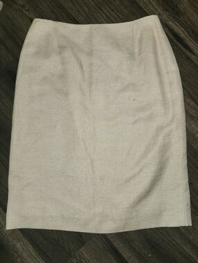 ANTONIO MELANI Cream Pencil Skirt